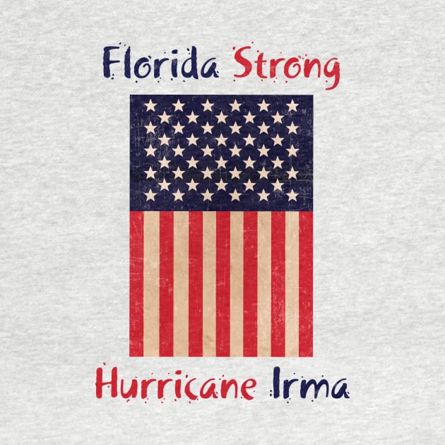 Patriotic Florida Strong Hurricane Irma by thetruetee